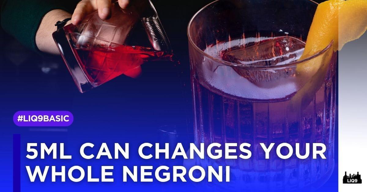 แค่ปรับสัดส่วน 5 มล. จะเปลี่ยน Negroni ได้อย่างไร?
