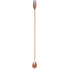 Jiggers Copper Plated Trident Bar Spoon (40cm) (Accessories)