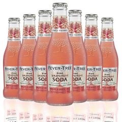 Fever-Tree  Pink Grapefruit Soda Water (200 ml) (Pack 24 Bottles)